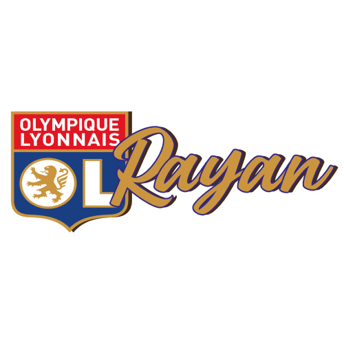 Plaque de porte Olympique de Lyon personnalisée