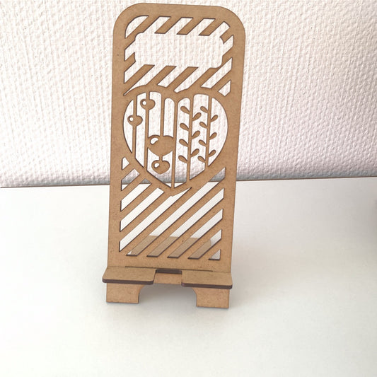 Support portable en bois personnalisé