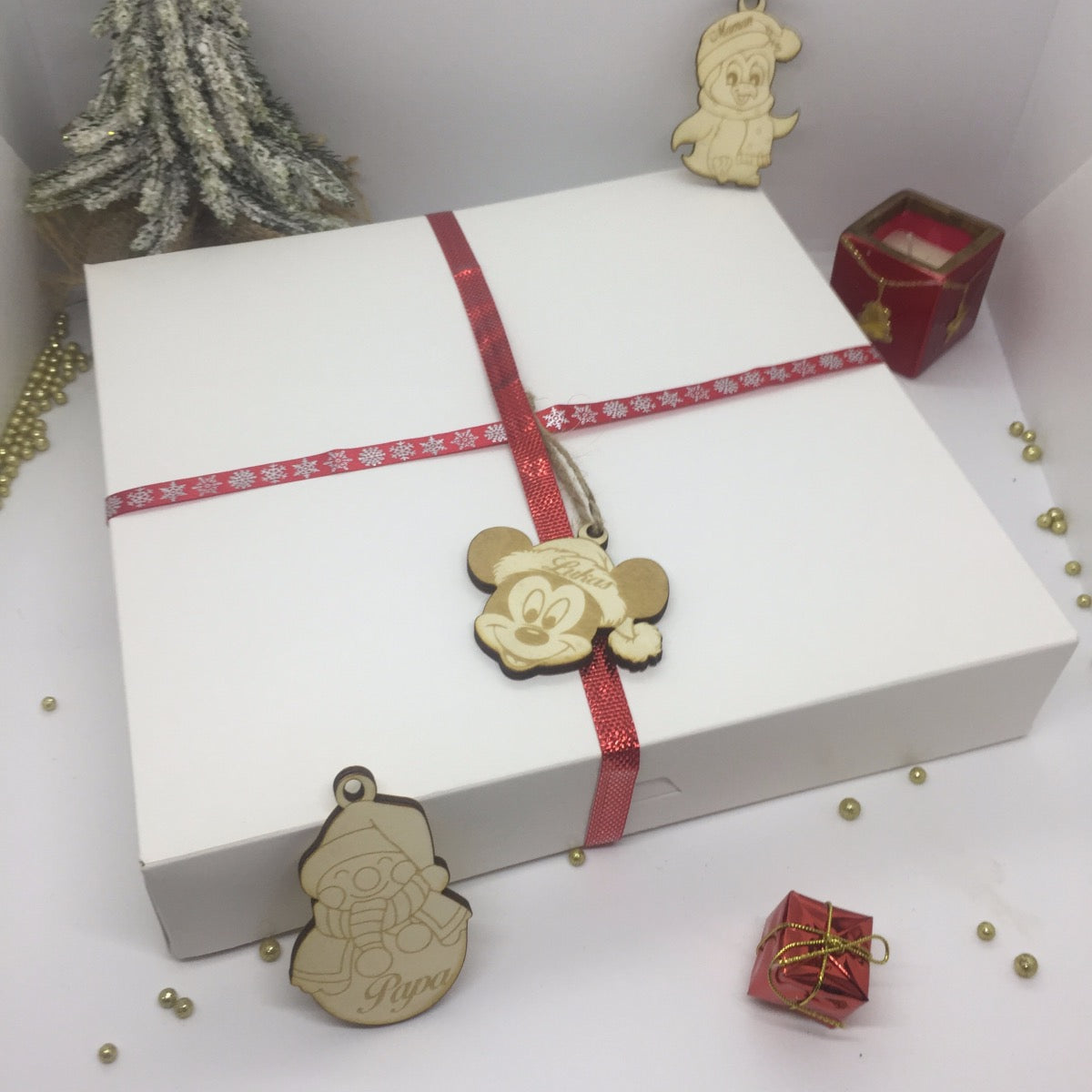 Etiquette cadeaux bois personnalisée
