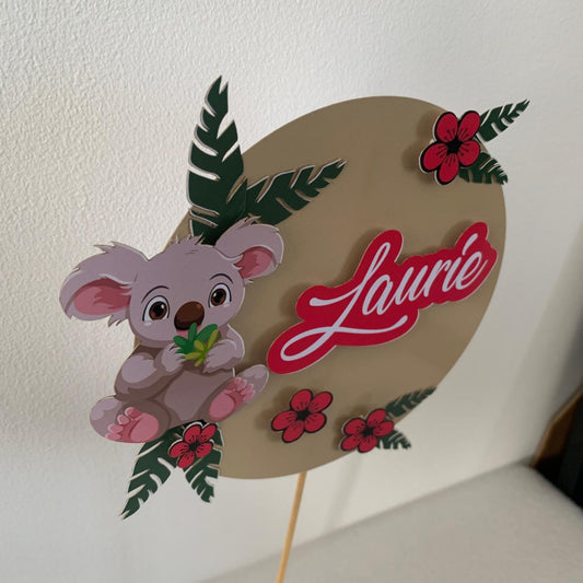 Cake topper décoration de gâteau koala
