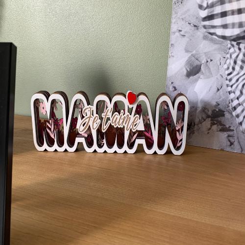 Décoration cadeau fêtes des mères Maman je t'aime