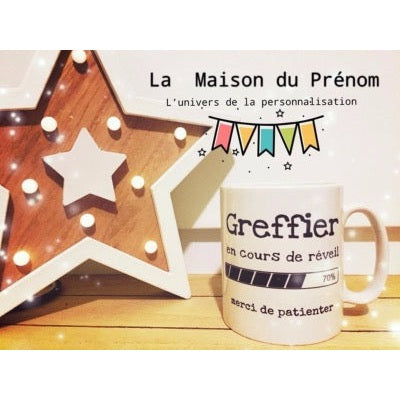 Mug personnalisé Greffier en cours de réveil