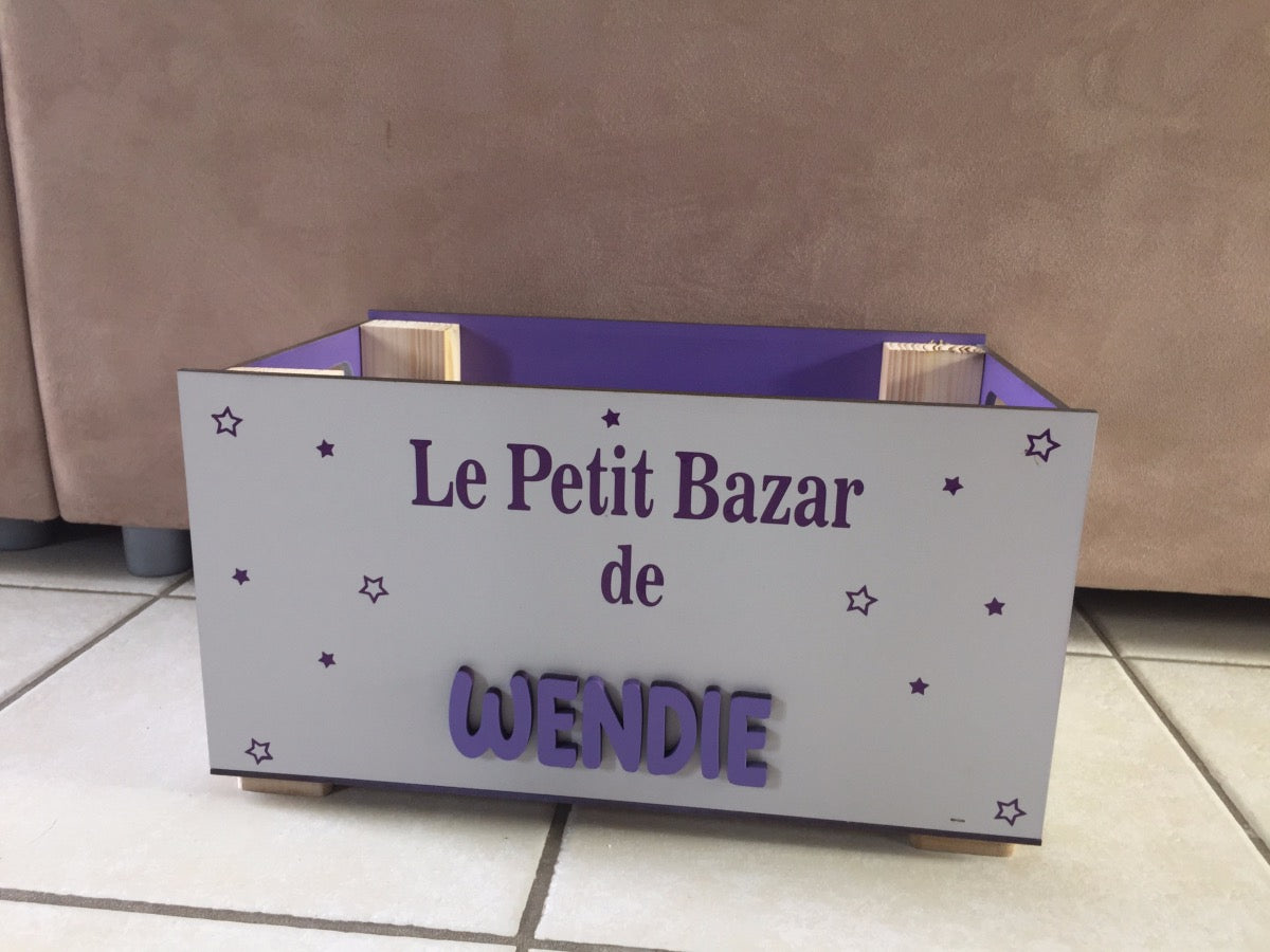 Caisse à jouets personnalisée