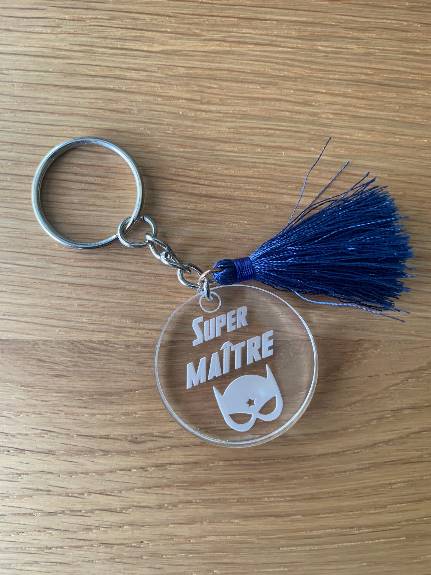 Porte clé personnalisé Super Maître - Cadeau unique pour les enseignants