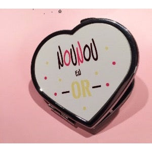 Miroir - Nounou en Or personnalisé