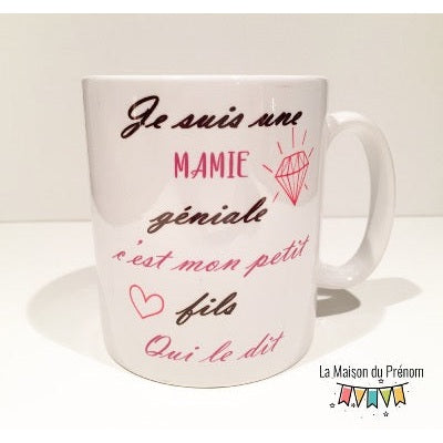 Mug personnalisé Je suis une Mamie Géniale
