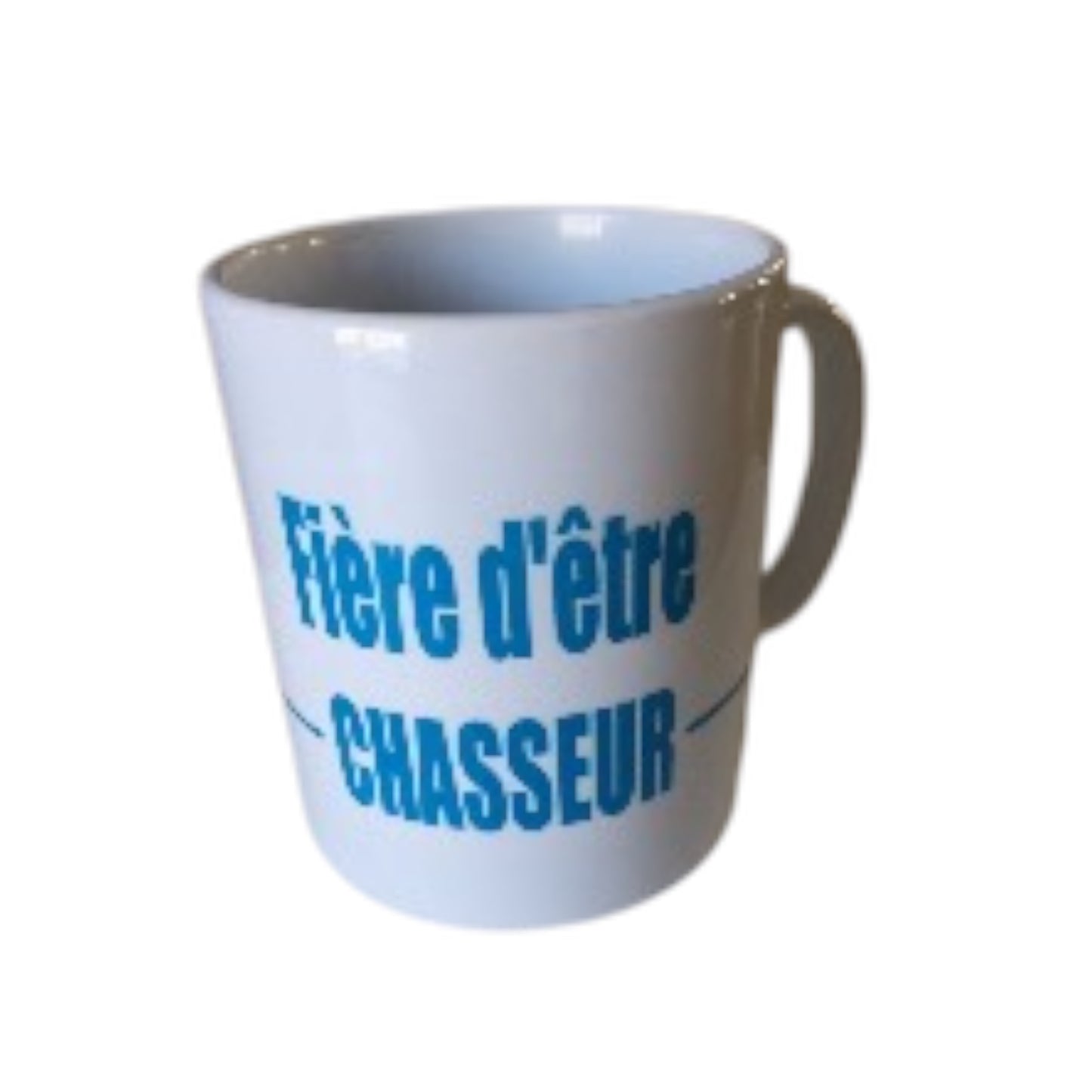 Mug Blanc personnalisé fière d'être chasseur