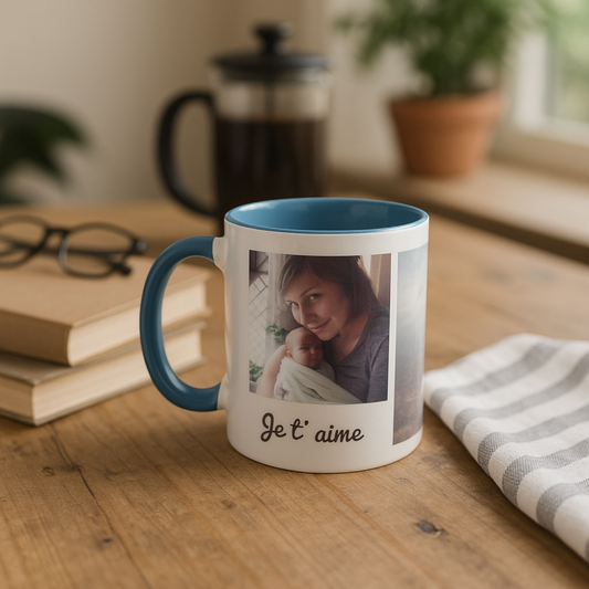 Mug Couleur personnalisé avec photos