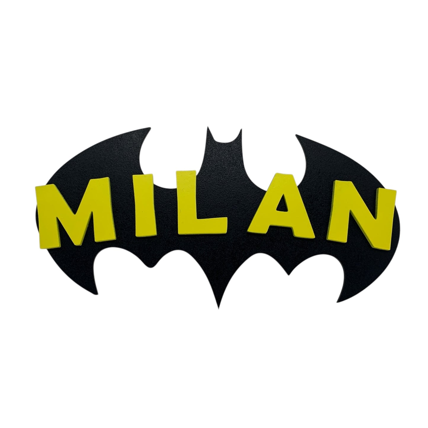 Plaque de porte de chambre Batman personnalisée en bois