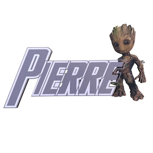 Plaque de porte Décoration Gardien de la Galaxie et prénom  personnalisée