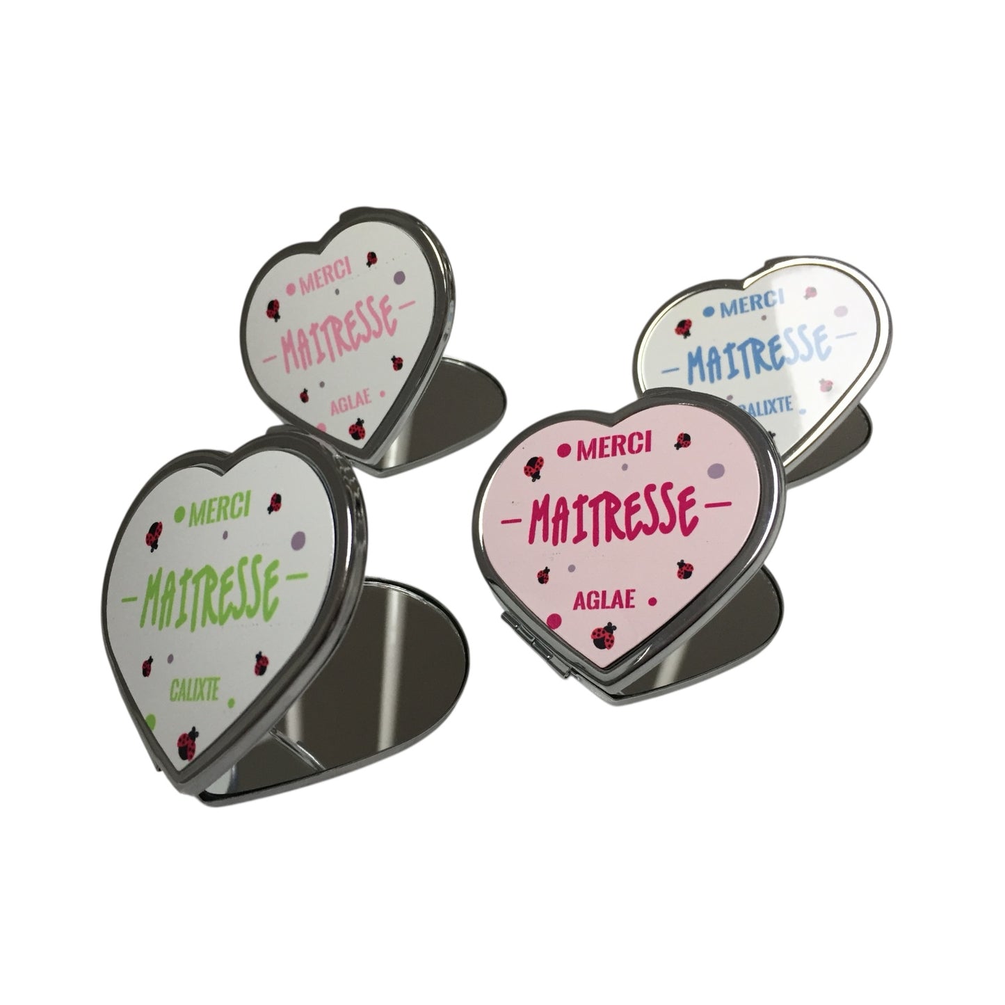 Miroir personnalisé Merci maitresse