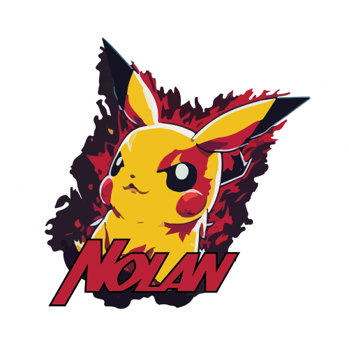 Plaque de porte Pikachu personnalisée