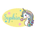 Sticker Porte Personnalisable Avec Prénom – Décoration Chambre Enfant Licorne – Autocollant Mural Facile à Poser Sans Traces - 9