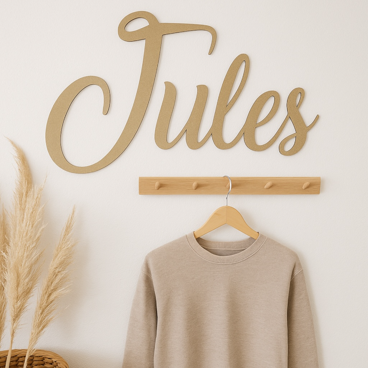 Prénom, mot géant en bois personnaliser - Décoration de chambre ou de fête, anniversaire, cadeau de naissance, baby shower