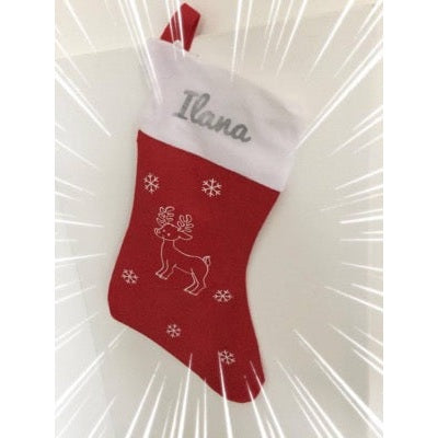 Botte de Noël personnalisée rouge