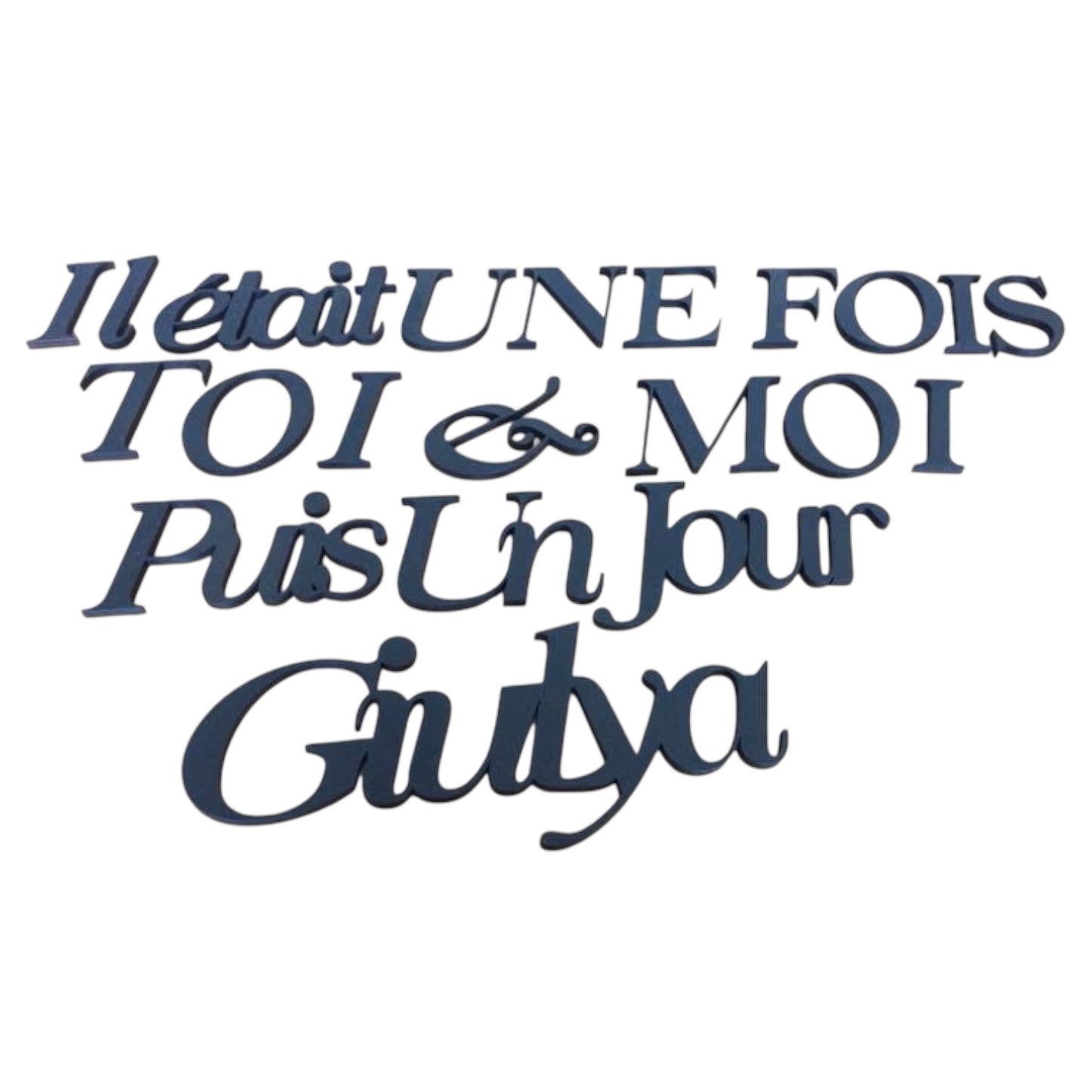 Phrase mural un prénom personnalisé