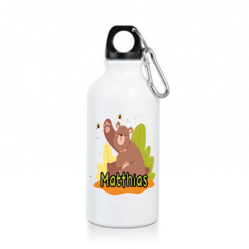 Gourde ou bouteille personnalisée pour enfant modèle ours