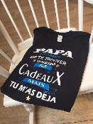 T-shirt  personnalisé Papa j'ai essayé