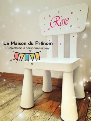 Chaise personnalisée enfant