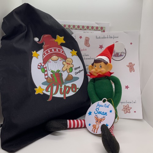 Lutin farceur de Noël qui peut être personnalisé