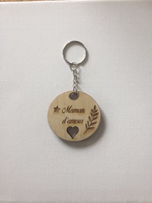 Porte-clefs personnalisé "Maman d'amour"