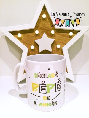 Mug personnalisé Super Pépé de l'année