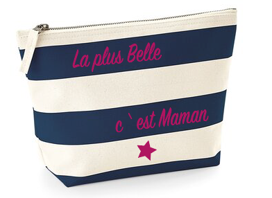 Trousse de toilette personnalisée La plus belle c'est maman