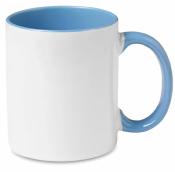 Mug blanc avec anse bleu