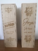 Caisse à bouteille en bois personnalisée