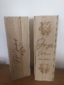 Caisse à bouteille en bois personnalisée