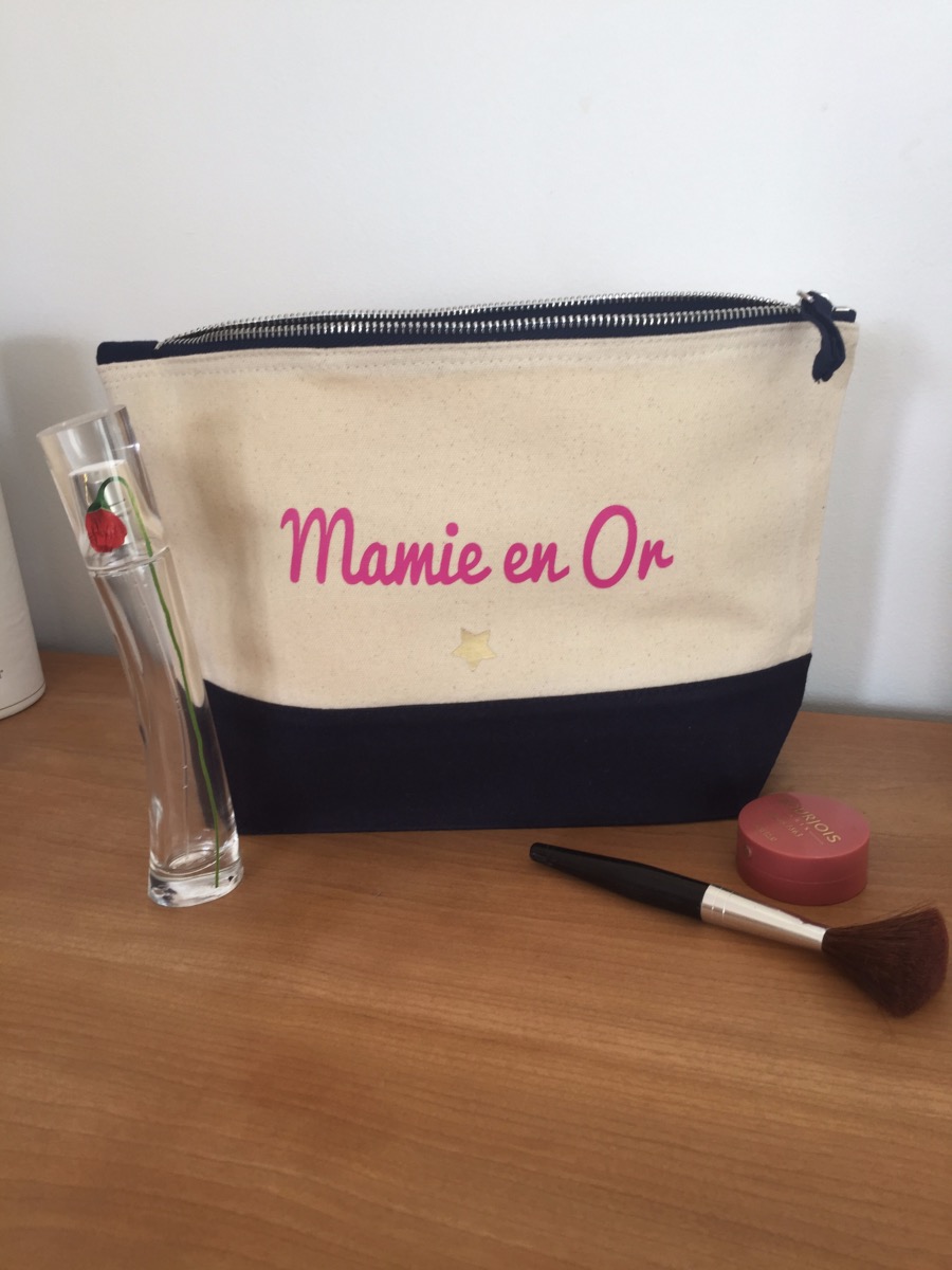 Trousse à maquillage personnalisée mamie