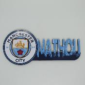 Plaque de porte Manchester City personnalise