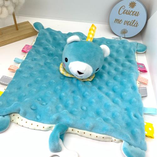 Doudou personnalisé ourson 