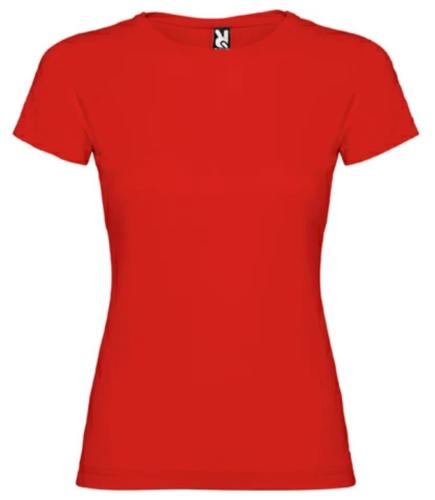 T-shirt femme personnalisé rouge