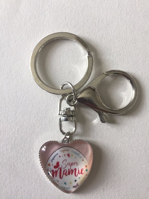 Porte-clefs personnalisé Super mamie