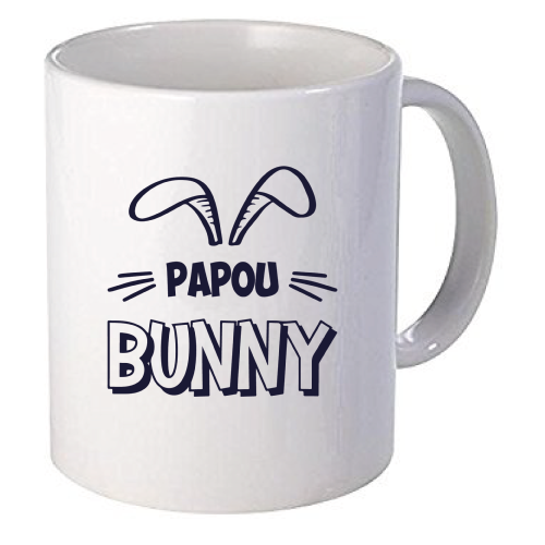 Mug de Pâques personnalisé Papou Bunny