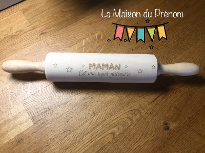 Rouleau à Pâtisserie personnalisé maman