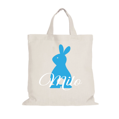 Sac de Pâques personnalisé lapin avec prénom