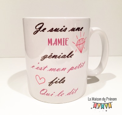 Mug  personnalisé Je suis une Mamie Géniale