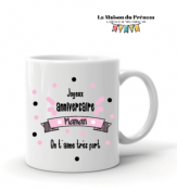 Mug personnalisé joyeux anniversaire maman