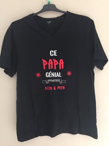 Tee shirt personnalisé Super papa