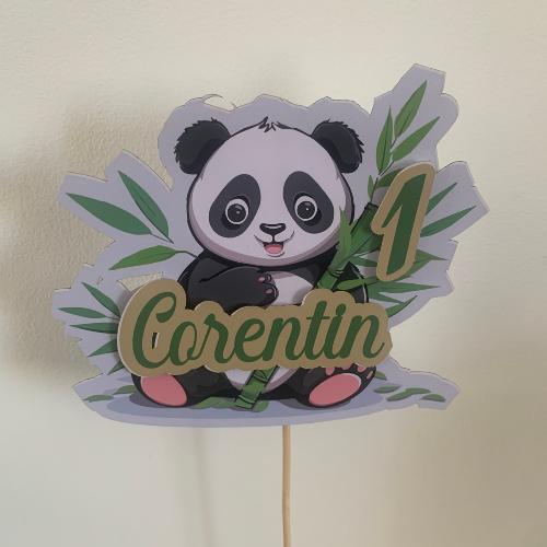 Cake topper décoration de gâteau panda