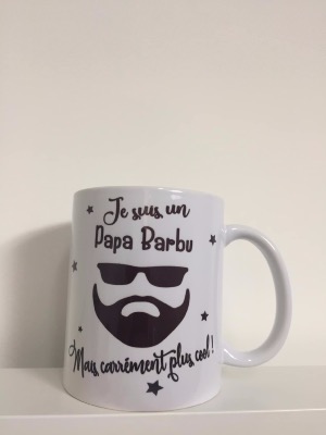 Mug personnalisé Je suis un papa barbu cool