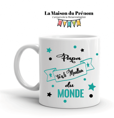 Mug personnalisé - anniversaire Papa   - L'univers de  la personnalisation