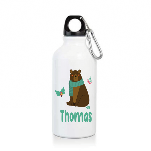 Gourde ou bouteille personnalisée pour enfant modèle ours