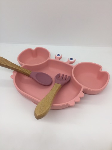 Set repas en silicone personnalisés gravure