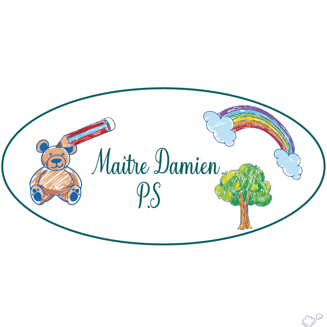 Plaque de porte de classe pour maître personnalisé arc en ciel et ourson 