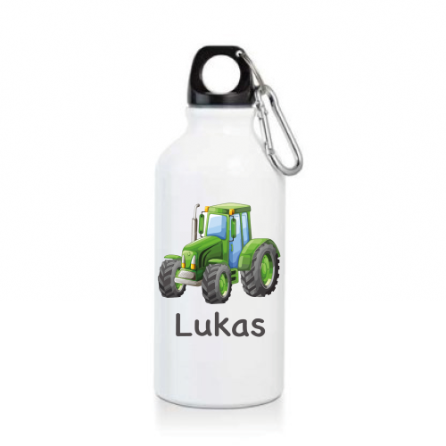 Gourde ou bouteille personnalisée pour enfant modèle tracteur