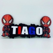 Plaque de porte  mini-Spiderman personnalise