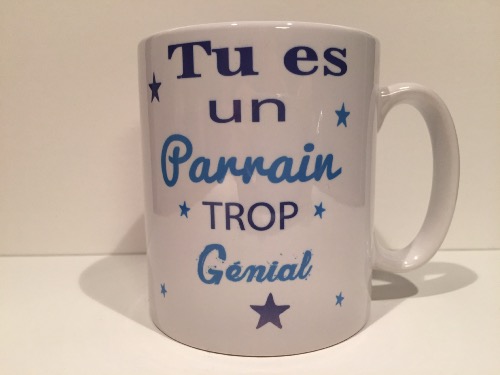 Mug personnalisé Tu es un parrain trop génial